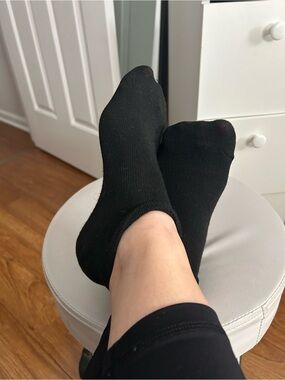 Slazenger Women's Black Low-Cut No-Show Socks Well Worn